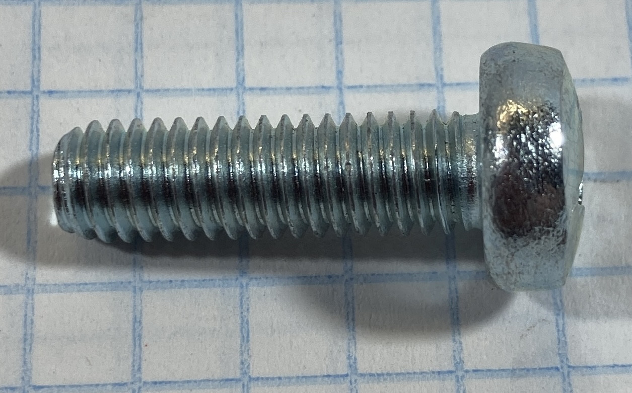 Гвинт М6 підлокітника ручки дверей 20мм ВАЗ 2101 2102 2103 2104 2105 2106 2107 Нива Тайга 2121 21213, фото 1