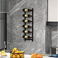 Настінна стійка Costway Relax для вина на 6 пляшок