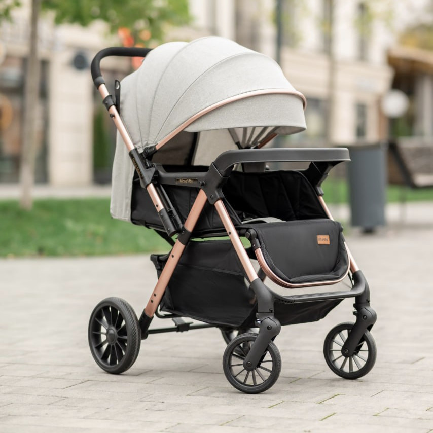 Прогулянкова коляска Ninos Maxi 2 (Нінос Максі) Light Grey (світло-сірий колір) - фото 1 - id-p1265400782