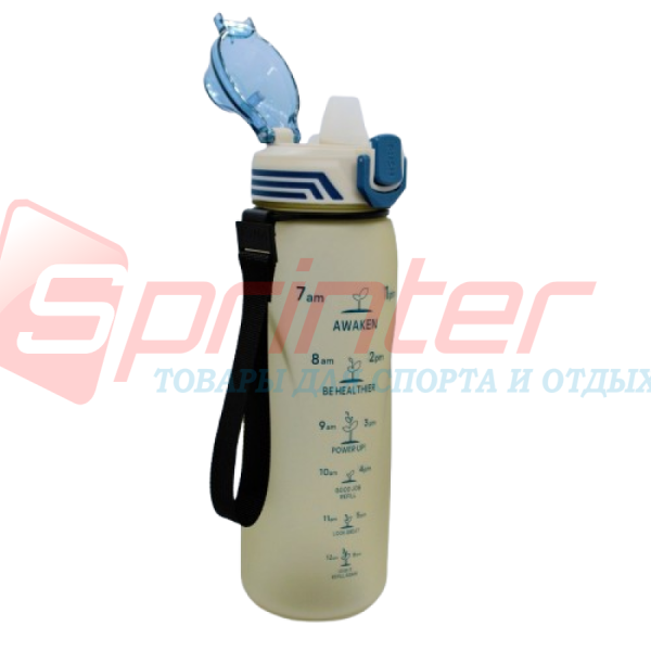 Пляшка для води 1000 мл. YY-599-Синя, фото 1