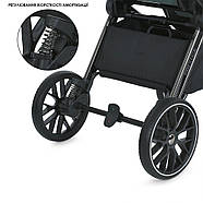 Візок 2 в 1 El Camino Prestige ME 1124-2 — люлька+прогулянковий, реверсивний блок та PU‑колеса, фото 9