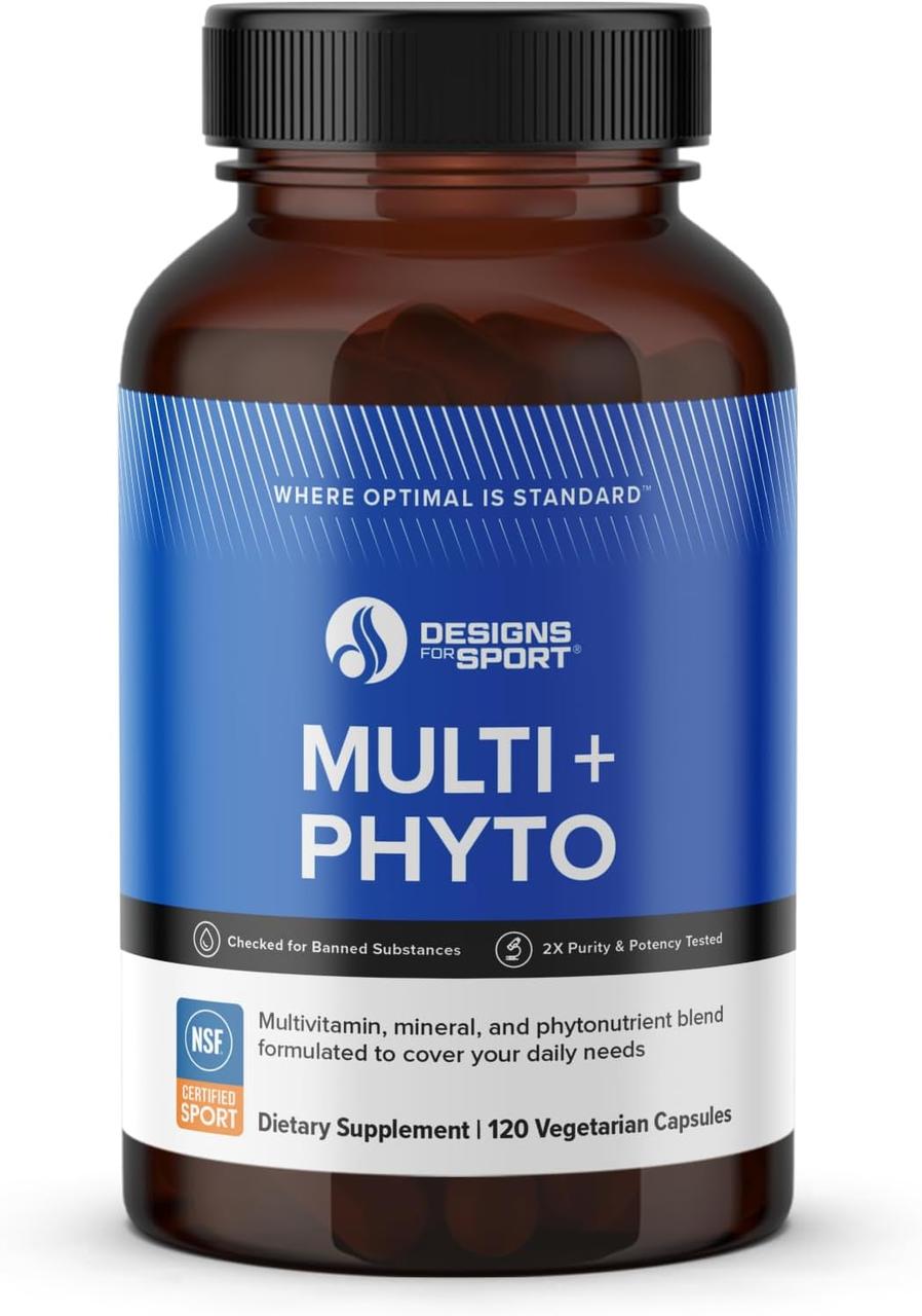 Designs for Sport Multi + Phyto / Комплекс біодоступних вітамінів, мінералів і фітонутрієнтів 120 капсул