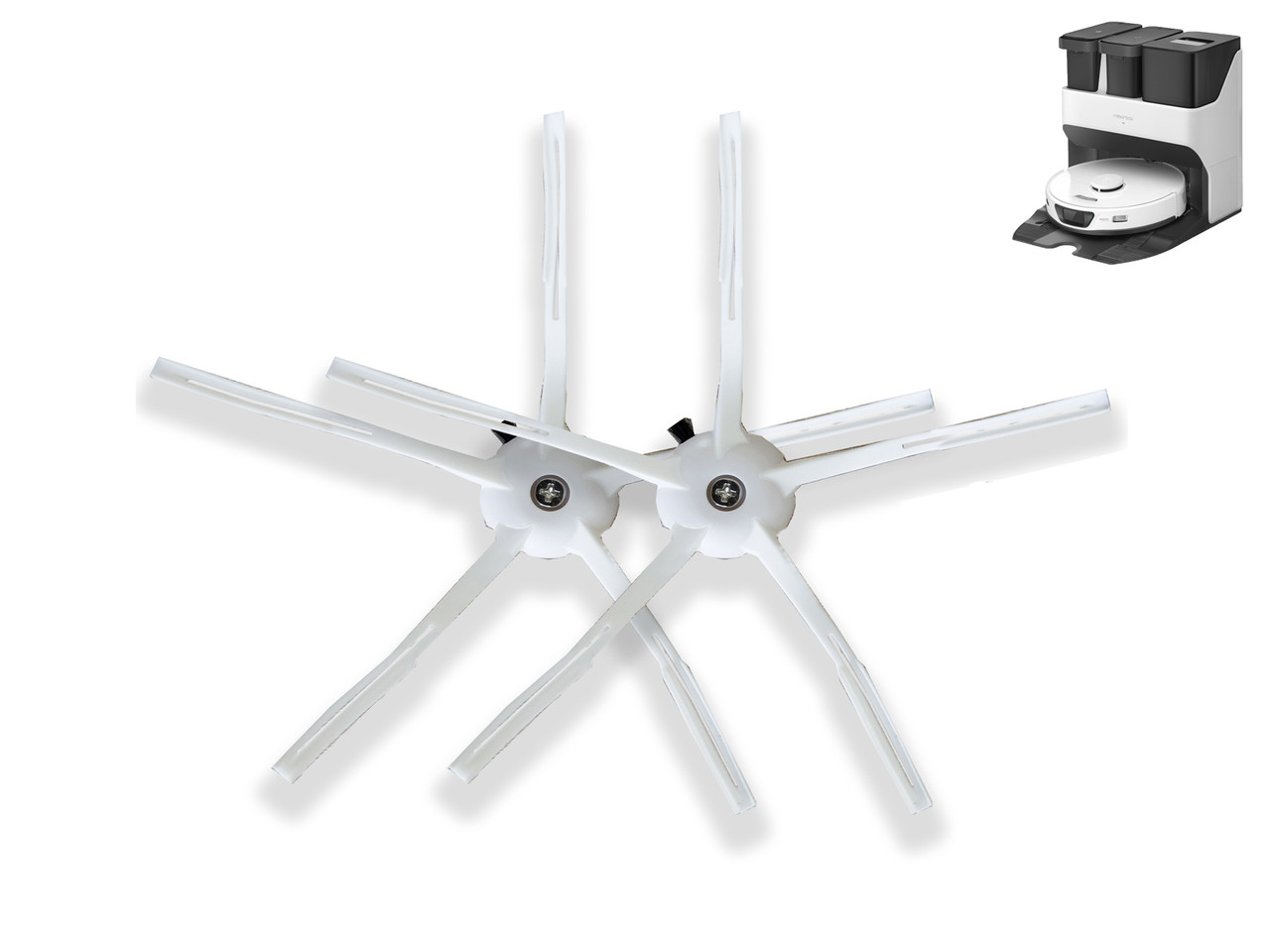 Набір силіконових бічних щіток (2 шт.) для Roborock S7 / S7 MaxV / S7 MaxV Ultra, фото 1