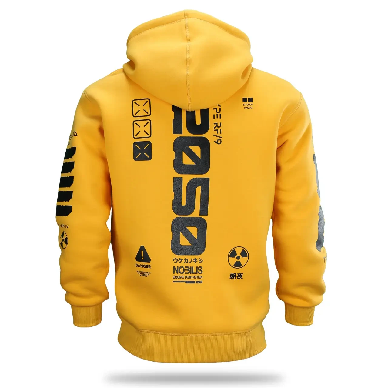 Худі Fabric of the Universe жовта тепла м’яка якісна на флісі з принтом 2050, фото 1