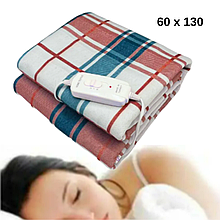 Електропростирадло односпальне 60х130 безпечне, ел простирадло гіпоалергенне клітинка