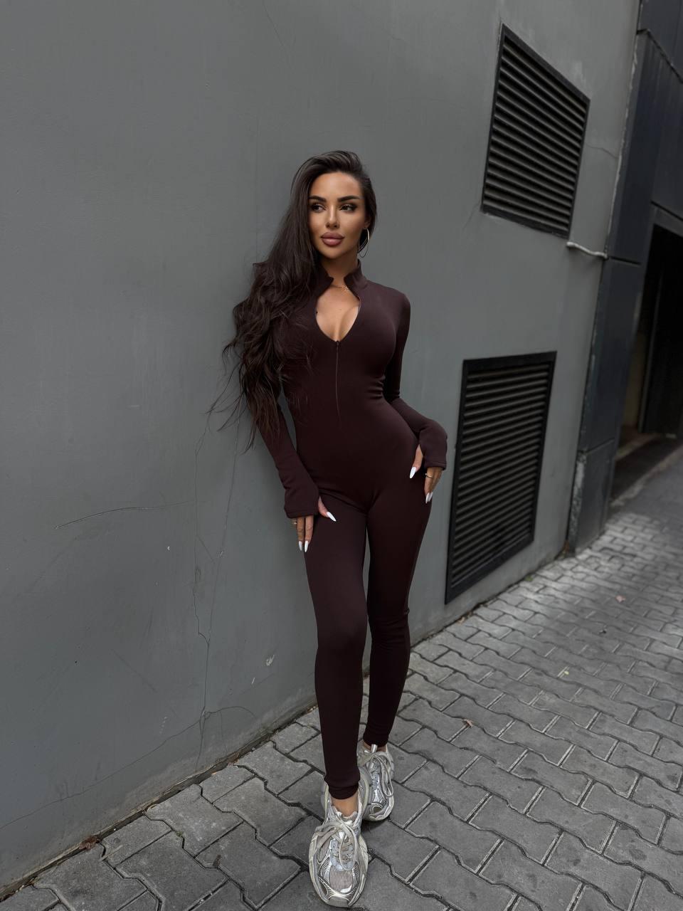 Комбінезон на флісі для милих дам "Рубчик". Розміри: 40-42, 42-44, 44-46, фото 1