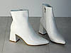 Ботильйони на стійкому підборі демісезон білі, фото 8