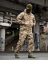 Тактичний демісезонний костюм на флісі мультикам, Військовий водовідштовхувальний костюм softshell мультикам, oyi scv woq