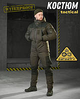 Зимовий тактичний костюм гірка олива, Військовий водовідштовхувальний костюм олива, Зимовий костюм олива таслан, oyi scv woq