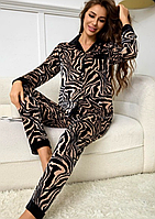 Піжама жіноча велюрова XL ( 50-52 )