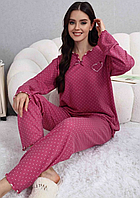 Піжама жіноча на байці  Л ( 48-50 )