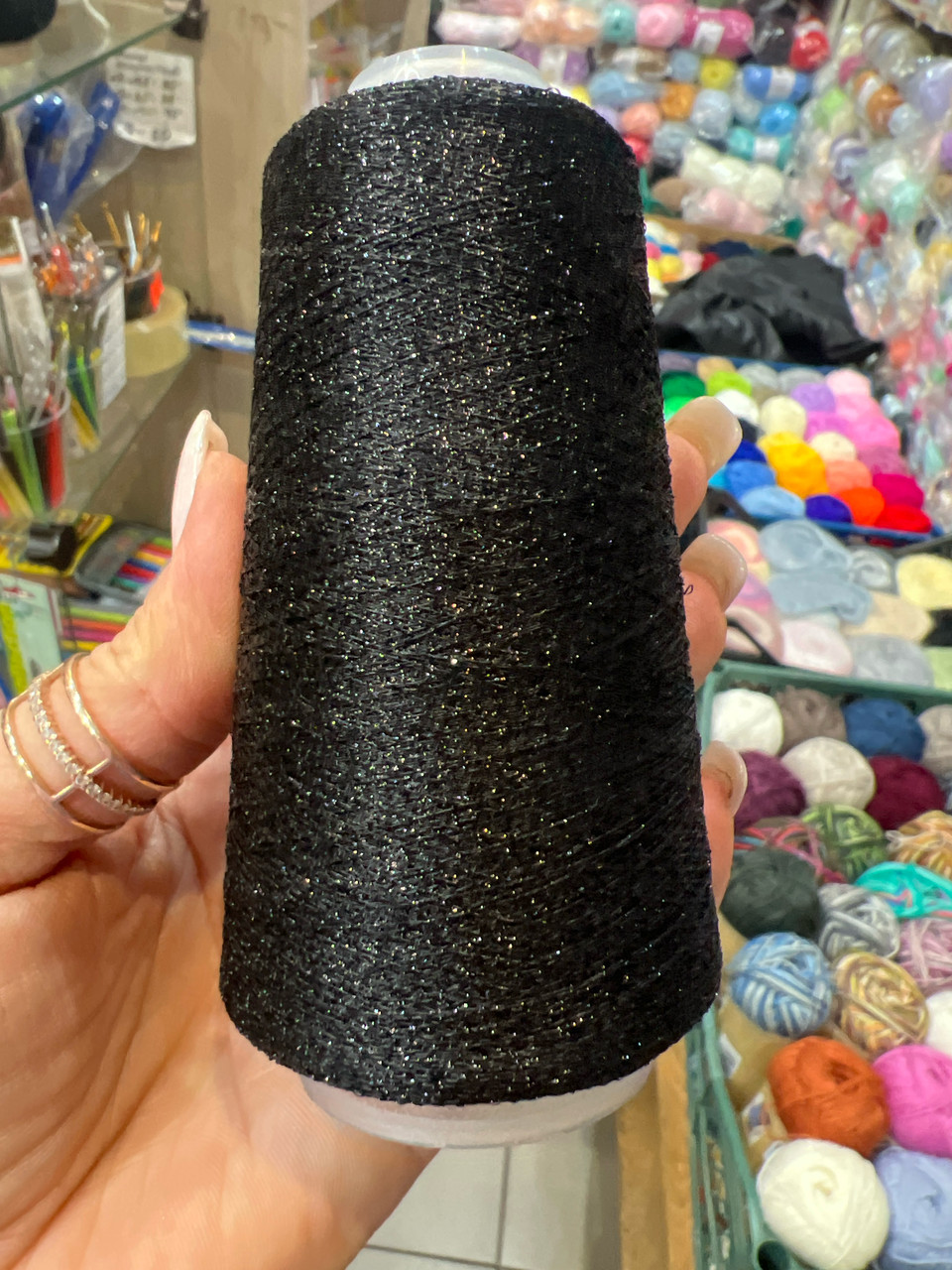 Люрекс 33 чорний, фото 1