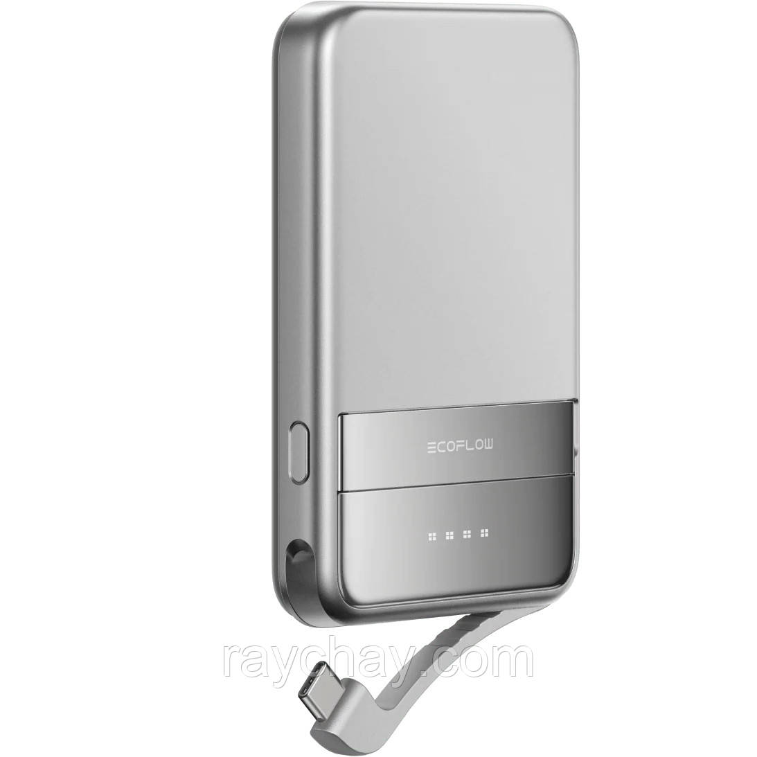 Зовнішній портативний акумулятор EcoFlow RAPID Magnetic 5000 mAh 30 W Silver (EF-RAPID5000-EU) UA, фото 1