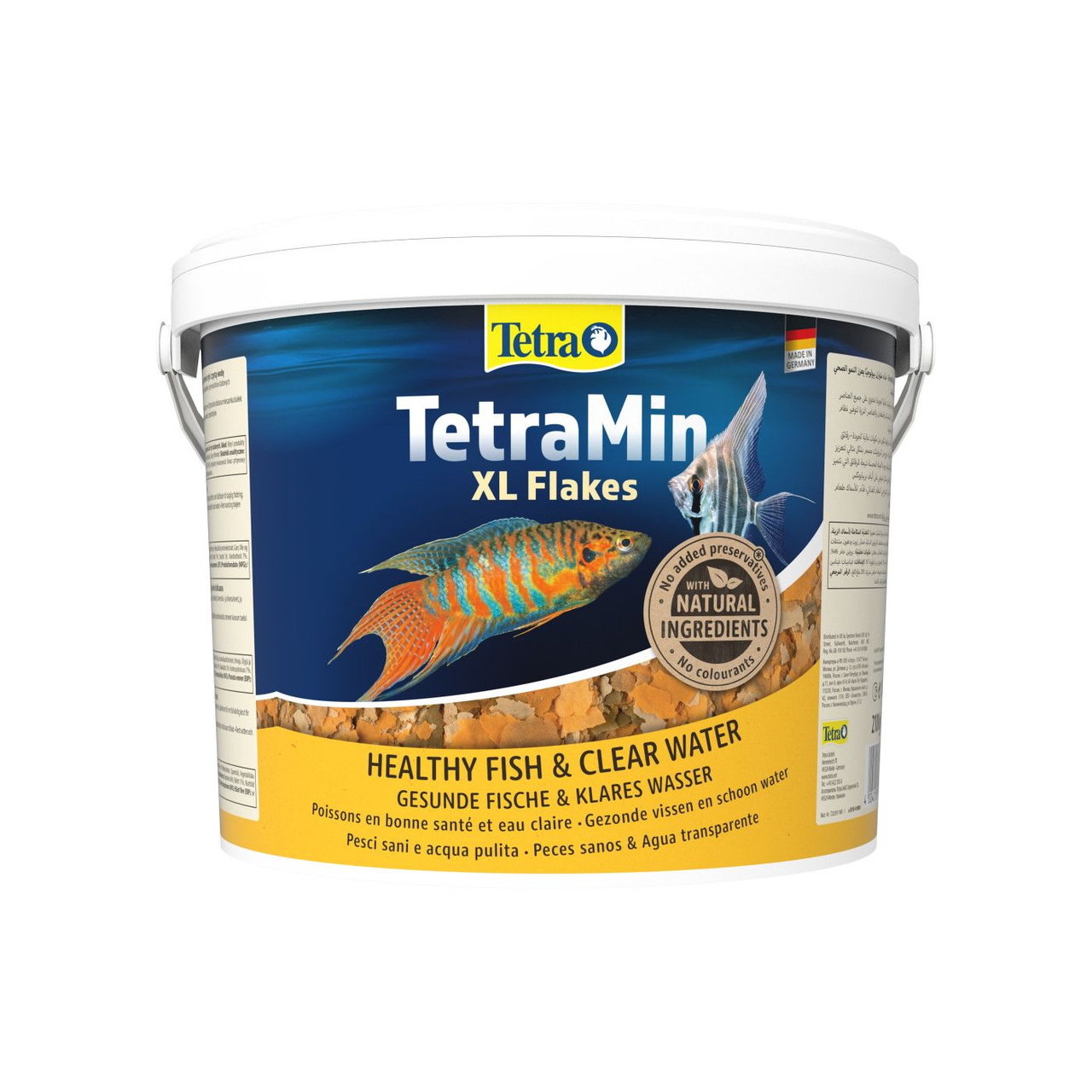 Сухий корм для акваріумних риб Tetra у пластівцях «TetraMin XL Flakes» 10 л (для всіх акваріумних риб)