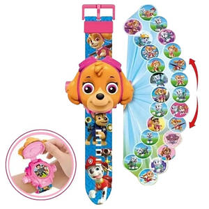 Дитячий годинник з 3D проектором 24 зображення Щенячий патруль Скай - Paw Patrol