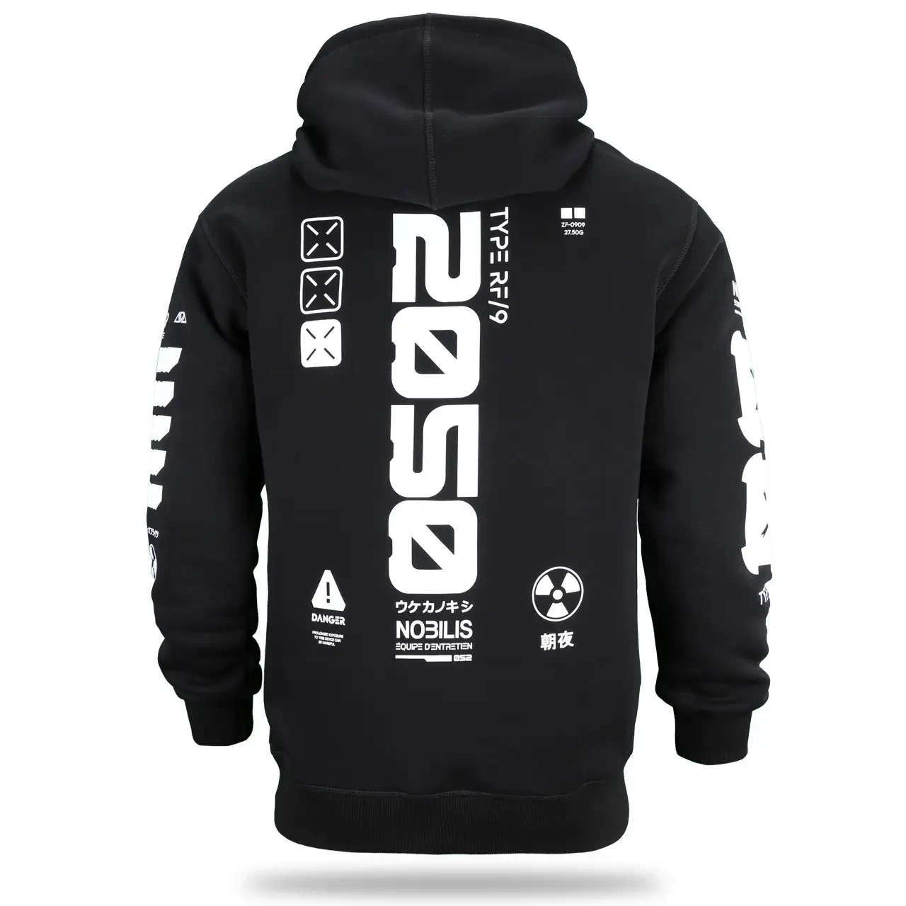 Худі Fabric of the Universe чорна тепла м’яка якісна на флісі з принтом 2050, фото 1