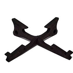 Тримач для ноутбука 25см, Sky-Design PN-003, Венге / Хрестоподібна підставка для ноутбука / Тримач планшета