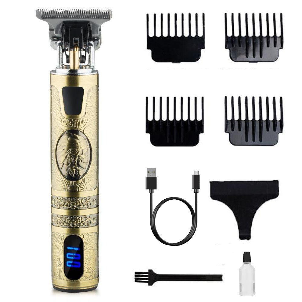 Акумуляторний триммер для стрижки волосся + 4 насадки, MS 433 / Машинка для стрижки / Тример чоловічий, фото 1