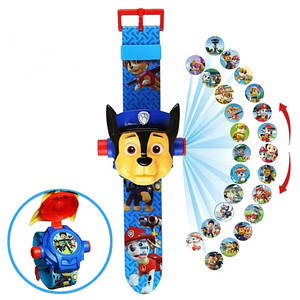 Дитячий годинник з 3D проектором 24 зображення Щенячий патруль Чейз - Paw Patrol