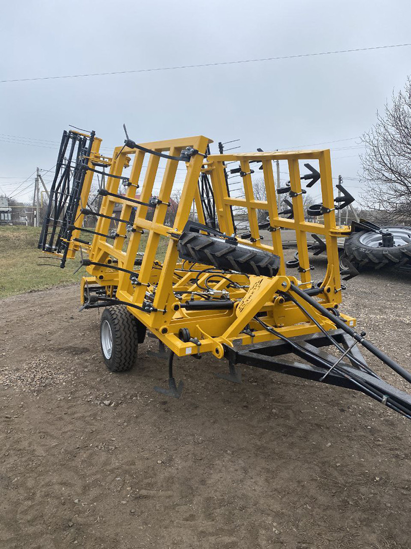 Культиватор причепний суцільного обробітку КПС-6 Гермес, 4 ряда, ширина 6 м, з двохвитковими стійками, фото 1