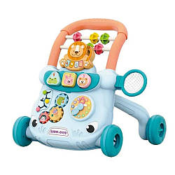 Дитячі ходунки - каталка, розвиваючі, 41х33х39см, Сині / Ходунки дитячі з ігровою платформою / Каталка дитяча