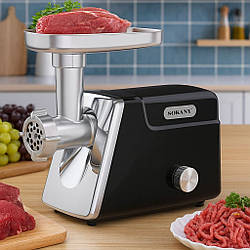 Електрична м'ясорубка з реверсом до 3 кг/хв, 2800Вт, SK-06044 / Електром'ясорубка / Професійна м'ясорубка електрична