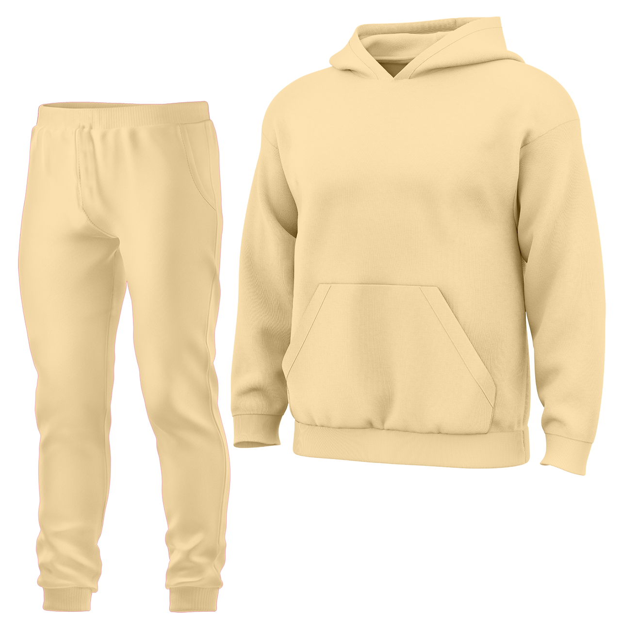 Теплий дитячий спортивний костюм однотонний Бежевий, 4-16 років, фото 1