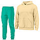 Теплий дитячий спортивний костюм однотонний Бежевий, 4-16 років, фото 3