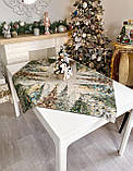 Скатертина на Новорічний стіл 97х100 см. гобеленова RUNNER1387FN, фото 2
