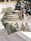 Скатертина на Новорічний стіл 97х100 см. гобеленова RUNNER1387FN, фото 4