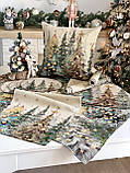 Декоративна наволочка Новорічна 45х45 см, гобелен KISS1387FN, фото 5