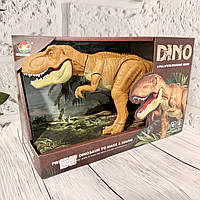 Інтерактивний динозавр тиранозавр зі звуком і рухом іграшка для дітей із реалістичними ефектами