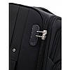 Набір тканинних валіз 2 шт Bonro Tourist (L+M) великий середній чорний на колесах із висувною ручкою та кодовим замком, фото 8