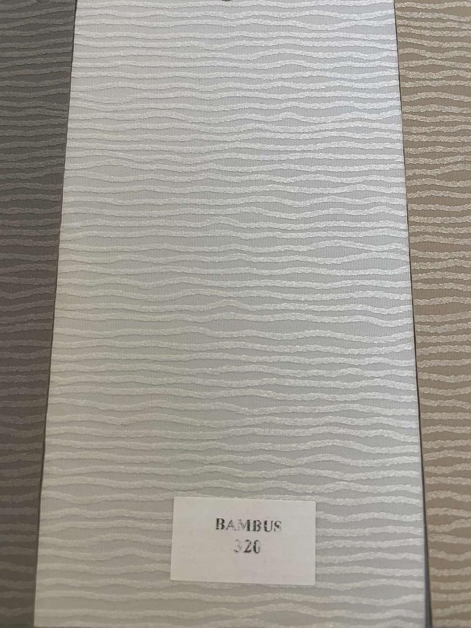 Ролети тканинні тканина BAMBUS 320 білий
