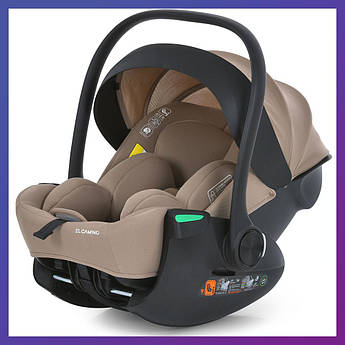 Дитяче автокрісло для новонароджених коливань-переноска група 0+ (0-13 кг) El Camino i-FLOW ME 1198 Beige Бежевий