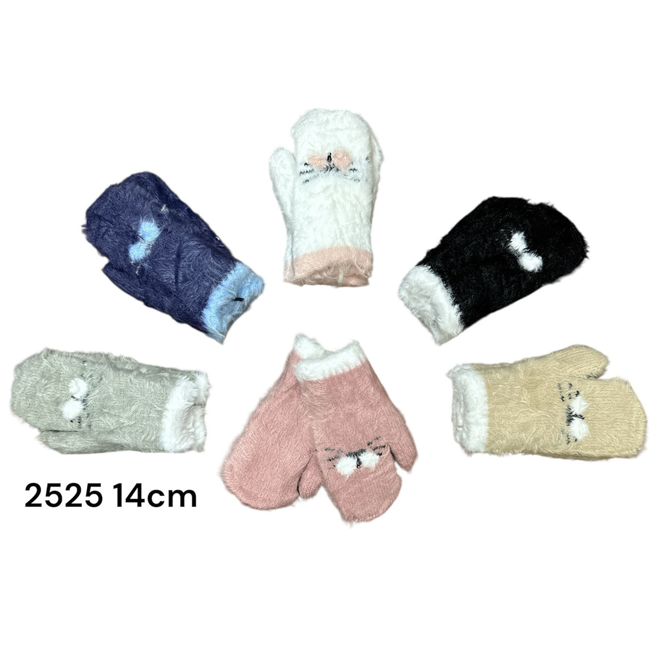 Рукавиці для дітей з мордочкою "Альпака" (Подвійні) Розмір: 2-3 роки (24585), фото 1
