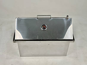 Коптильня для гарячого копчення з нержавіючої сталі 2 мм (53х33х40см.) + градусник