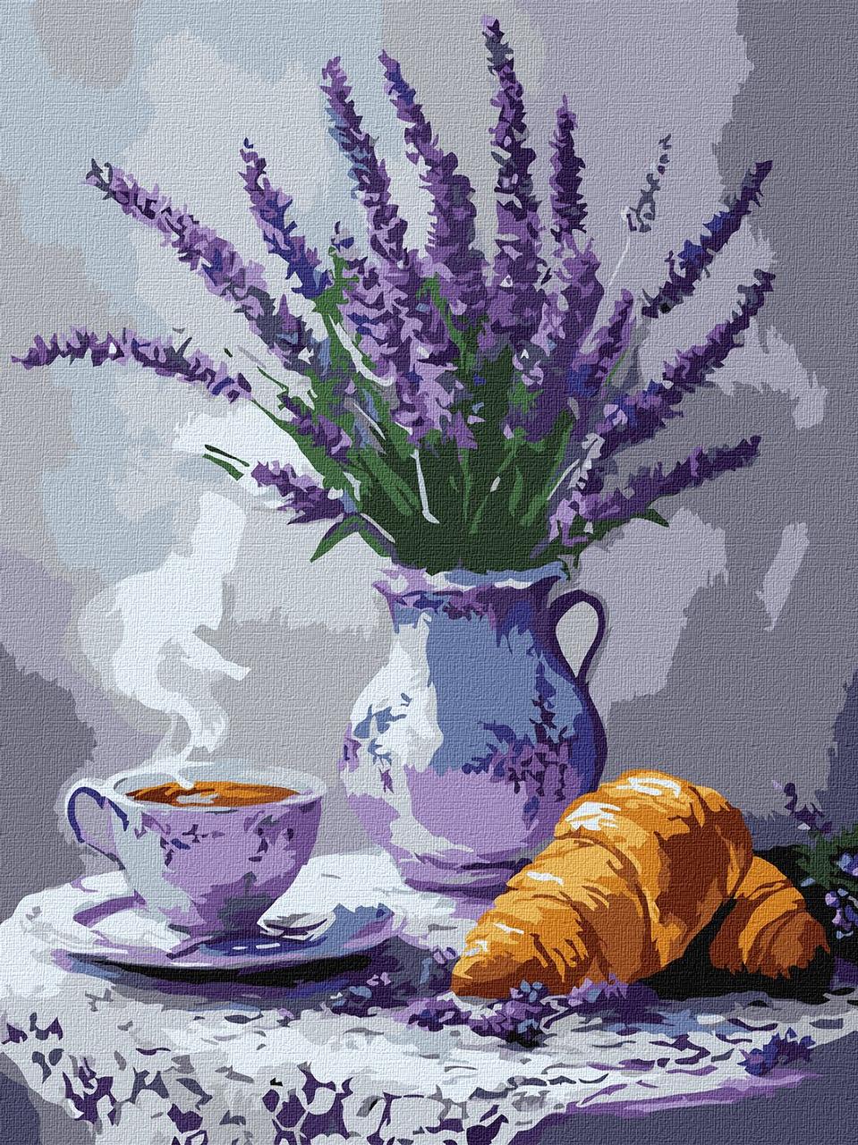 Картина за номерами 30х40 см. Лавандовий натюрморт  ©art_selena_ua Ідейка. KHO3324, фото 1