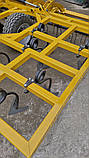 Культиватор причепний суцільного обробітку КПС-5 Гермес, 4 ряда, ширина 5 м, з двохвитковими стійками, фото 8