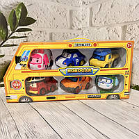 Набір трансформерів Робокар 6 героїв для дітей фігурки трансформери іграшки колекція розвивальна