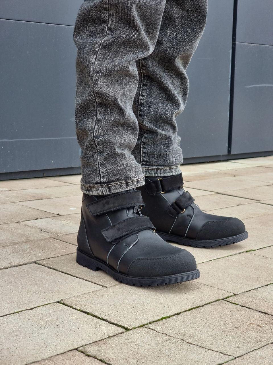 Дитяче зимове ортопедичне взуття – зимові черевики з супінатором для корекції вальгусу 34 р, фото 1