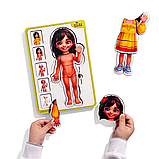 Пазл-сортер дерев'яний 5-ти шаровий Анатомія людини, Дівчинка, фото 3