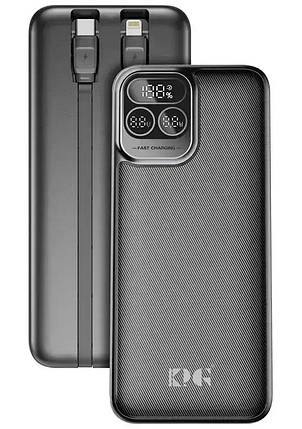 Power Bank King Power KPG-301 30000mah 22.5W QC3.0 LED 2 in 1 black EU, фото 1