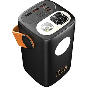 Power Bank King Power KPG-60 60000mah 100W QC3.0 LED (ліхтар) black EU, фото 3