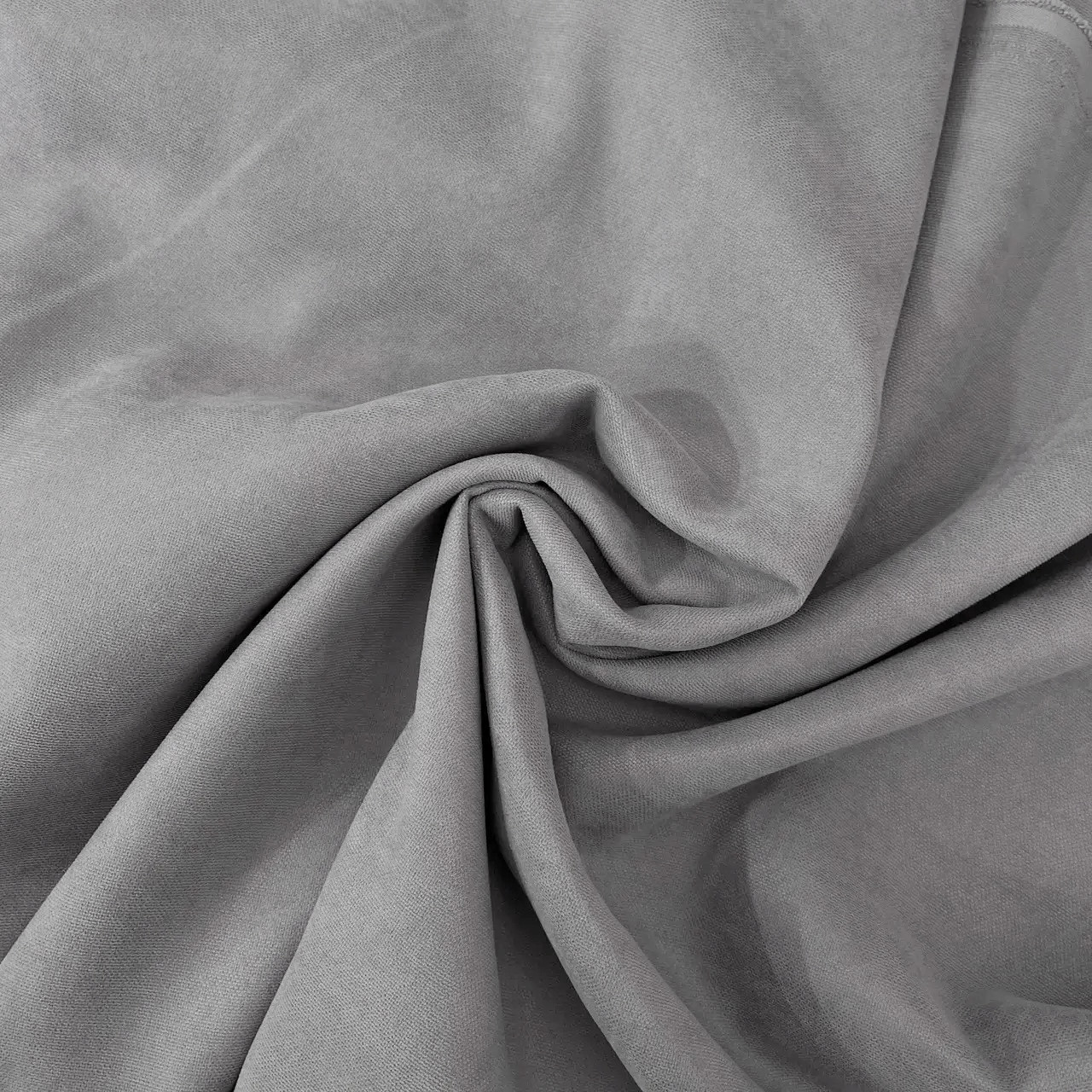 Шторна тканина мікровелюр на метраж, колір світло-сірий, висота 3м (Petek-338), фото 1