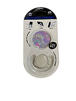 Тримач для телефону Fashion попсокет 3D "Shut up" (без вибору кольору)