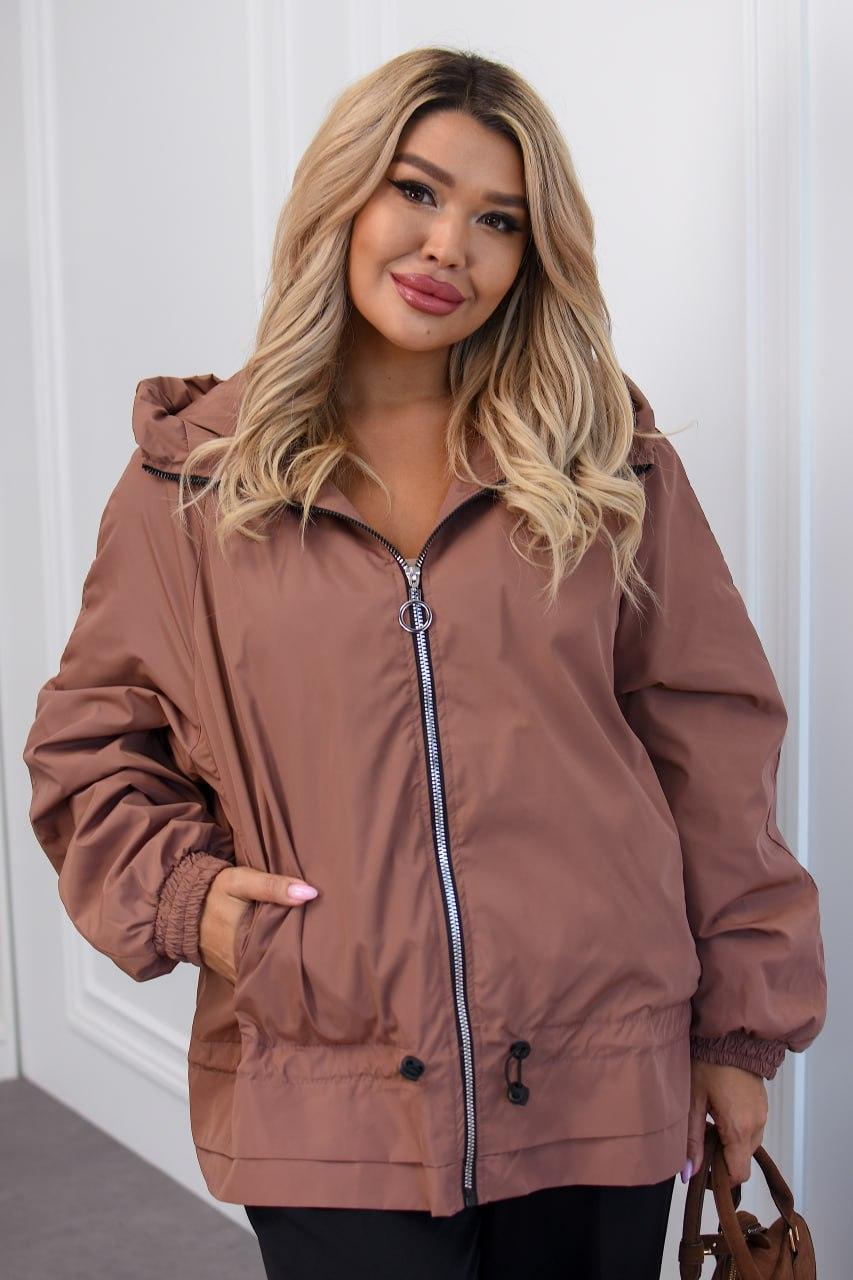 Куртка вітровка для пишних дам "Плащовка", фото 1