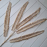 Гілка велика з листям папороть — ЗОЛОТО 98 см