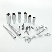 Професійний набір інструментів на 216 предметів з 3 тріскачками у кейсі — для авто, ремонту та дому, фото 5