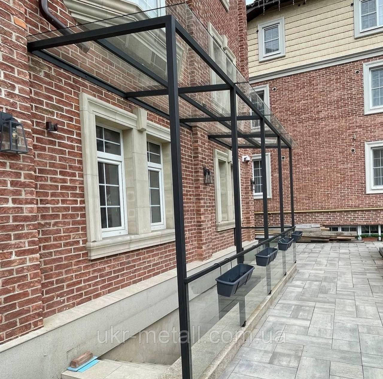 Сучасний навіс над входом у підвал, фото 1